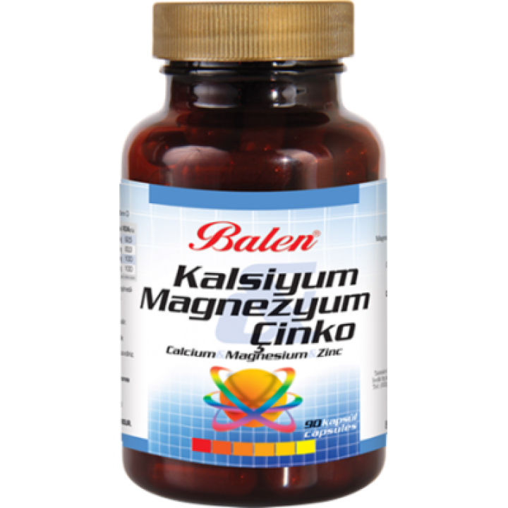 Balen Kalsiyum Magnezyum Cinko Кальций Магний Цинк 90 капсул