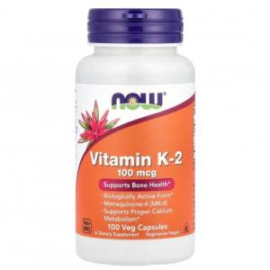 Now foods Vitamin K-2 100 mcg 100 растительных капсул