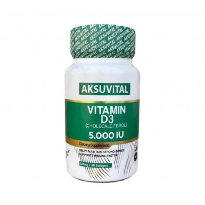 AKSUVITAL Vitamin D3 5,000 IU 60 капсул