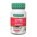 AKSU VITAL vitamin D3+K2 10.000 IU 60 капсул