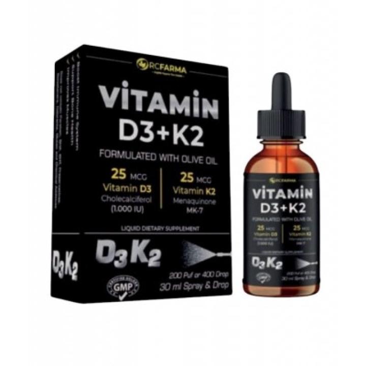 RCFARMA D3+K2 (1000 IU) spray & drop 30 ml
