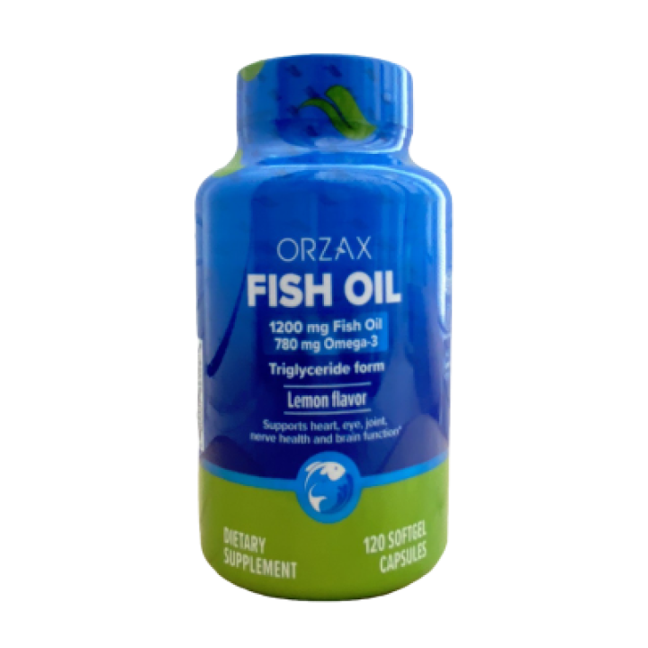 ORZAX Fish Oil Рыбий жир Омега 3 в форме триглицеридов 1200 мг 120 капсул