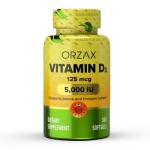 ORZAX Витамин D3 5,000 IU 360 капсул