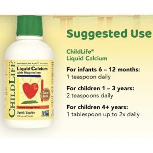 ChildLife Calcium with Magnesium Essentials® Жидкий кальций с магнием 473 мл