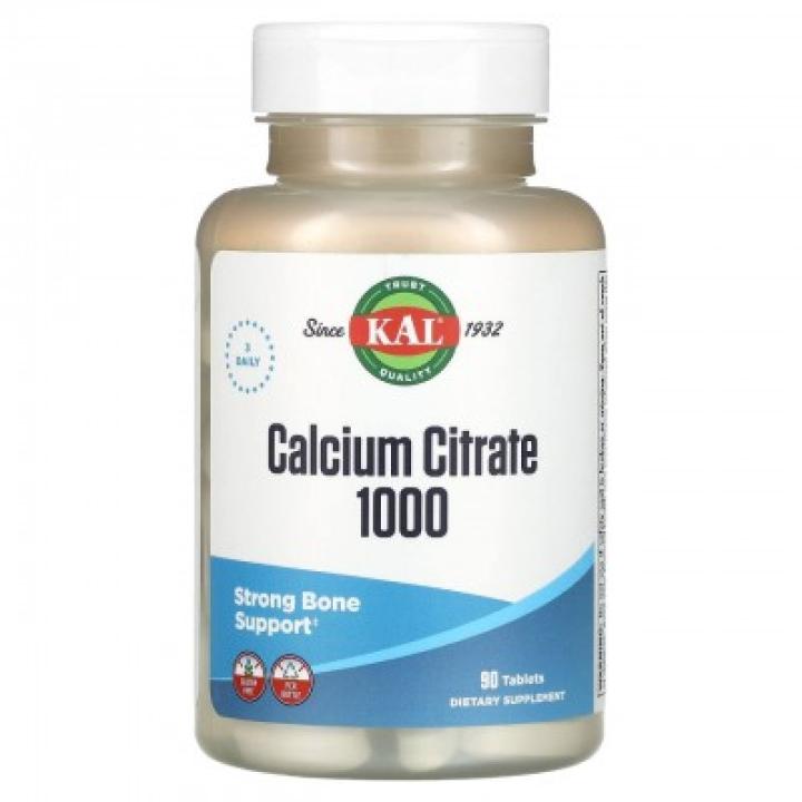 KAL Calcium Citrate Цитрат кальция 1000 мг 90 таблеток