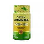 ORZAX Vitamin D3K2 5000 IU 120 Softgels
