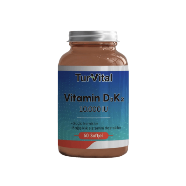 Turvital Vitamin D3K2 5000 IU 60 капсул