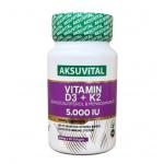 AKSU VITAL vitamin D3+K2 5.000 IU 60 капсул
