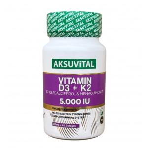AKSU VITAL vitamin D3+K2 5.000 IU 60 капсул