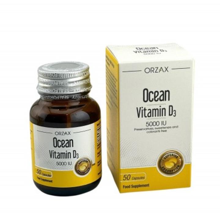 Ocean ORZAX Vitamin D3 5000 IU 50 капсул