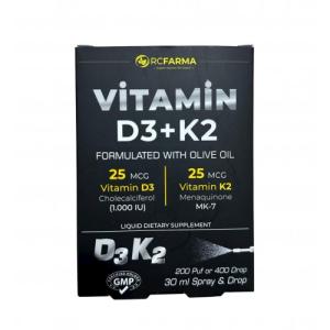 RCFARMA D3+K2 (1000 IU) spray & drop 30 ml