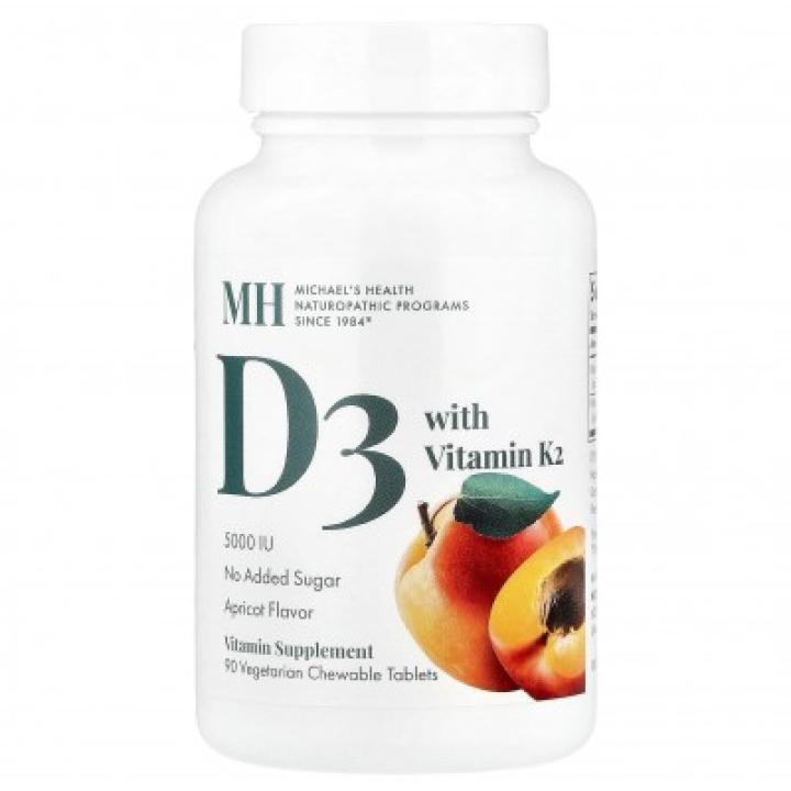 MH D3 5000 IU with vitamin K2 90 Vegetarian Chewable Tablets